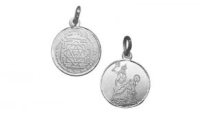 Baglamukhi Yantra Pendant in Silver